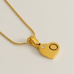 Gold color / 1 Piece Simple Series Simple Letter O Stainless Steel  Gold Color Rhinestone Unisex Pendant Necklaces Picture15